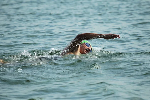 Одесса Украина Сентябрь 2018 Oceanman Open Water Swimming Competitions Odessa — стоковое фото
