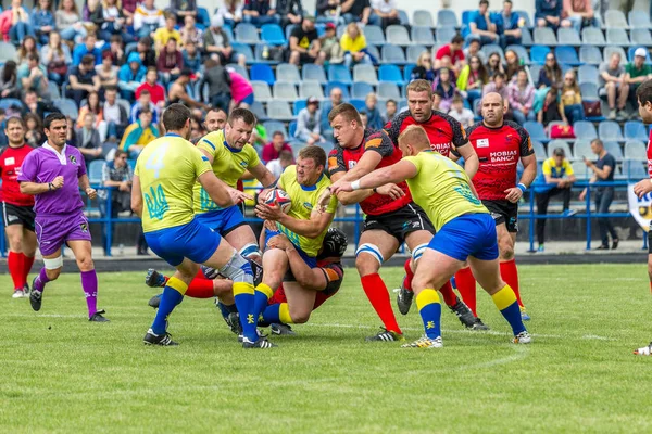 Odessa Ukraine Mai 2016 Halbfinale Der Rugby Europameisterschaft Das Spannungsgeladene — Stockfoto