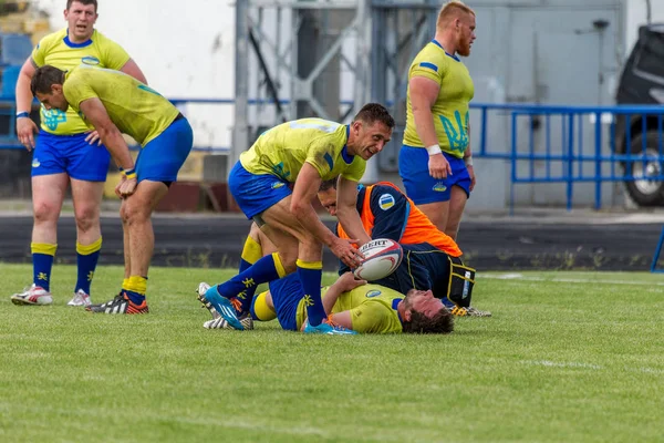 Odessa Ukraine Maio 2016 Jogador Sofreu Uma Lesão Grave Durante — Fotografia de Stock