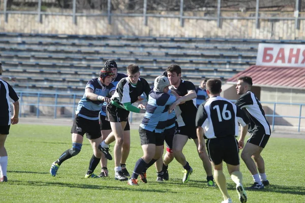 Odessa Ukraine April 2018 International Match European Rugby Championship Politechnik — Stock Photo, Image