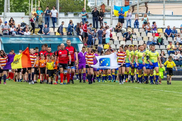 Odessa Ukrajna 2016 Május Elődöntőben Európa Kupa Rögbi Feszült Játék — Stock Fotó