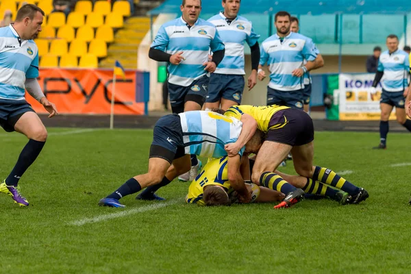 Odessa Ucrania Mayo 2017 Copa Europa Rugby Ucrania Azul Suecia —  Fotos de Stock