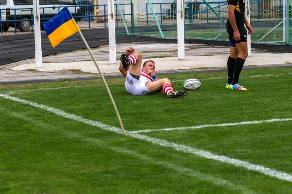 Odessa Ucrania Octubre 2017 Selección Nacional Rugby Odessa Harkov Intensa —  Fotos de Stock