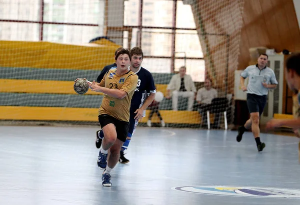 Odessa Ucrania Septiembre 2010 Intenso Partido Balonmano Amistoso Emocional Entre —  Fotos de Stock