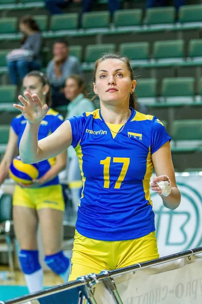 Odessa Ukrayna Ekim 2016 Bayanlar Voleybol Avrupa Şampiyonasında Ukrayna Ulusal — Stok fotoğraf