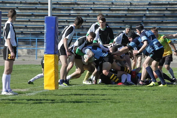 Odessa Ukraine April 2018 Länderspiel Rugbyeuropameisterschaft Politechnik Odessa Sports Aeim — Stockfoto