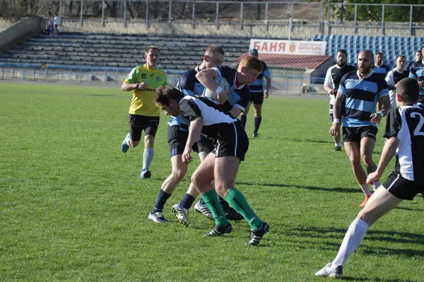 Odessa Ukraine April 2018 Länderspiel Rugbyeuropameisterschaft Politechnik Odessa Sports Aeim — Stockfoto