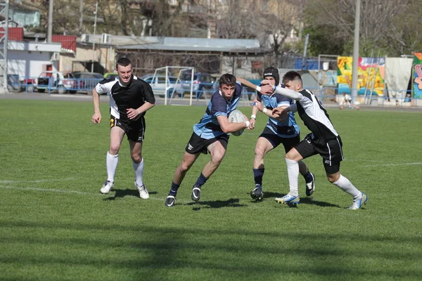 Odessa Ukraine April 2018 International Match European Rugby Championship Politechnik — Stock Photo, Image