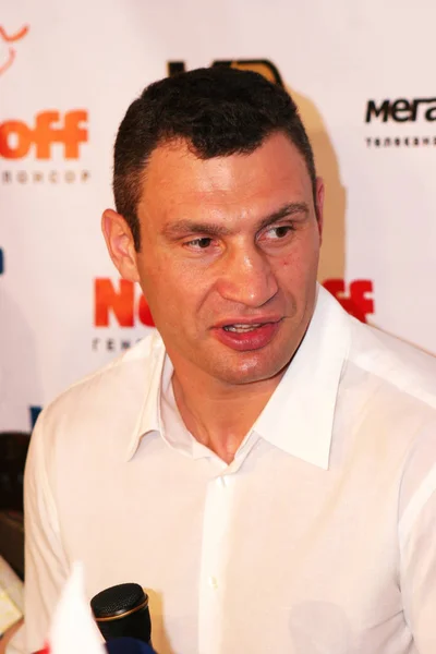 Odessa Ukraina Lipca 2009 Mistrz Świata Vitali Klitschko Posiada Konferencji — Zdjęcie stockowe