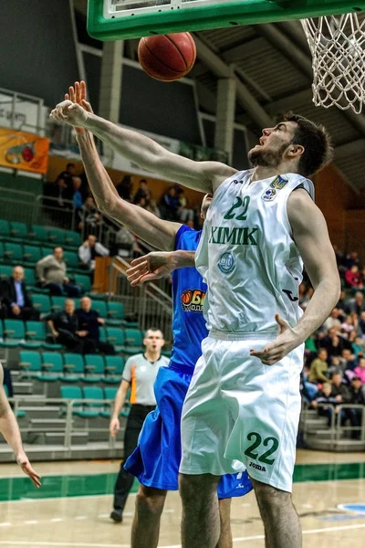 Oděsa Ukrajina Prosince 2015 Zápas Super League Ukrajiny Basketbalové Derby — Stock fotografie