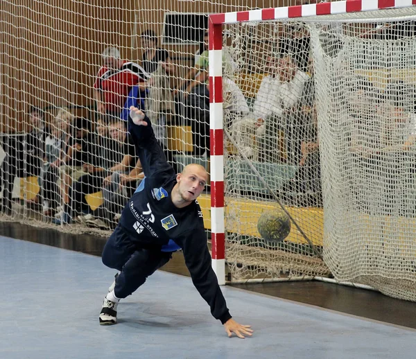 Odessa Ucrania Septiembre 2010 Intenso Partido Balonmano Amistoso Emocional Entre —  Fotos de Stock