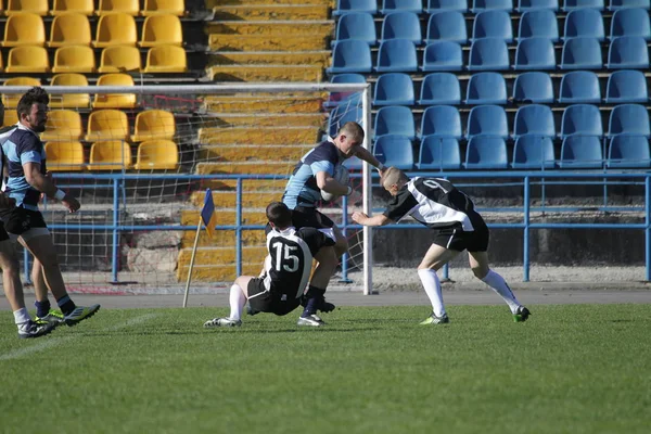 Odessa Ukraine April 2018 International Match European Rugby Championship Politechnik — Stock Photo, Image