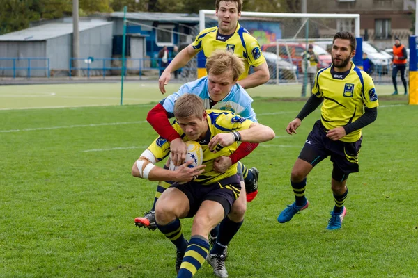 Odessa Ucrania Mayo 2017 Copa Europa Rugby Ucrania Azul Suecia — Foto de Stock