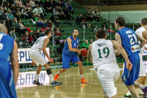 Odessa Ucrania Diciembre 2015 Partido Super Liga Ucrania Derby Baloncesto — Foto de Stock