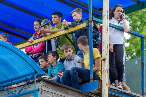 Oděsa Ukrajina Sentyabryamaya 2016 Diváci Fanoušci Tribunách Stadionu Během Evropského — Stock fotografie