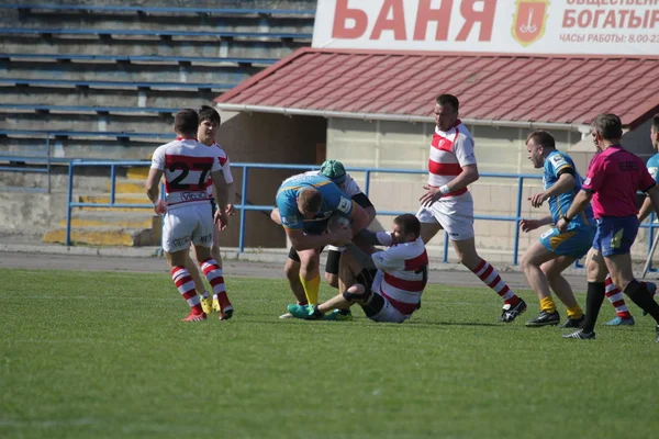 Odessa Ucrania Abril 2018 Partido Internacional Rugby Credo Odessa Lobos —  Fotos de Stock