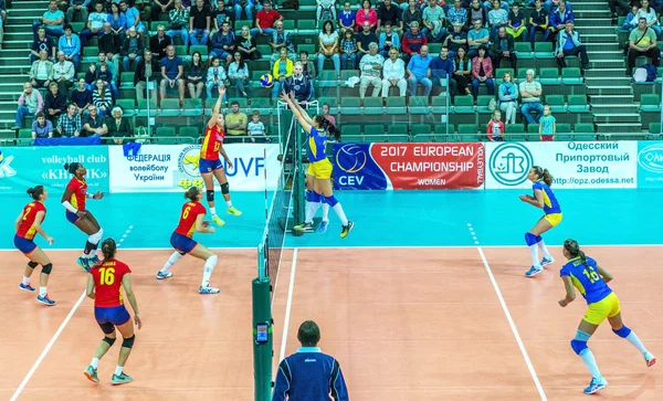 Odessa Ucraina Settembre 2016 Campionato Europeo Pallavolo Femminile Gioco Delle — Foto Stock