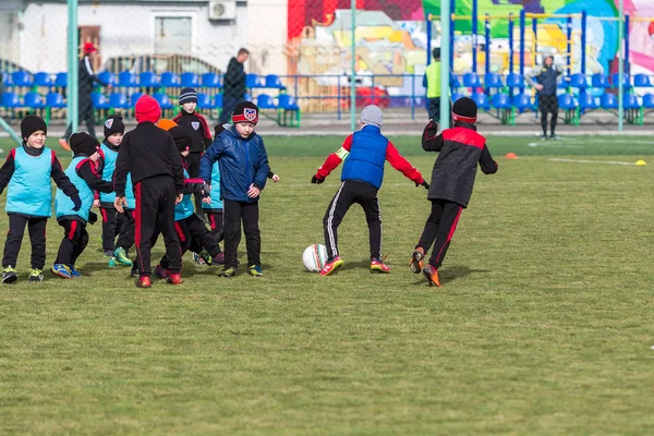 Odessa Ucraina Aprile 2018 Formazione Gioco Sportivo Bambini Piccoli Gioco — Foto Stock