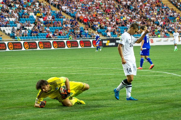 Odessa Oekraïne Augustus 2015 Spelkamer Fragment Van Voetbal Kampioenschapswedstrijd Oekraïne — Stockfoto