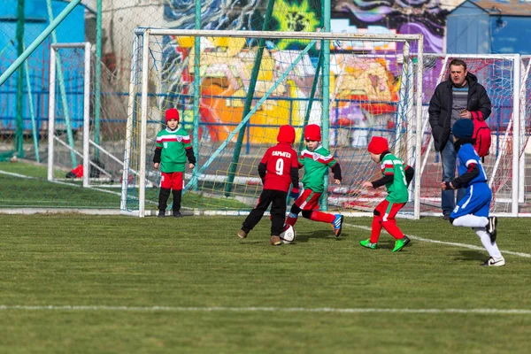 Odessa Ucraina Aprile 2018 Formazione Gioco Sportivo Bambini Piccoli Gioco — Foto Stock