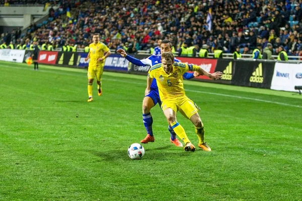 Odessa Ukraine Março 2016 Jogo Amistoso Entre Seleção Nacional Futebol — Fotografia de Stock