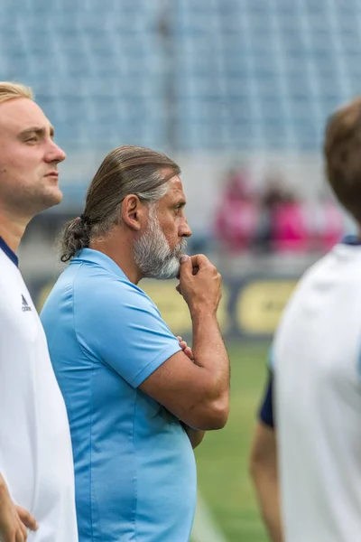 Οδησσός Ουκρανία Αυγούστου 2018 Προπονητής Της Καρθαγένης Σουηδία Melkemichel Ozcan — Φωτογραφία Αρχείου