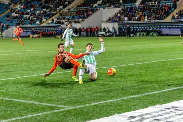 Odessa Ucrânia Dezembro 2015 Karpaty Shakhtar Donetsk Uma Partida Pela — Fotografia de Stock