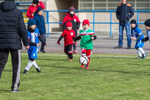 Odessa Ukraine Abril 2018 Treinamento Jogo Esportivo Para Crianças Pequenas — Fotografia de Stock