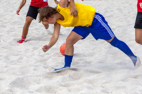 Одесса Украина Августа 2015 Чемпионат Украины Пляжному Футболу Среди Женщин — стоковое фото