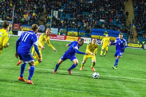 Odessa Ukraine Mars 2016 Match Amical Entre Équipe Nationale Football — Photo