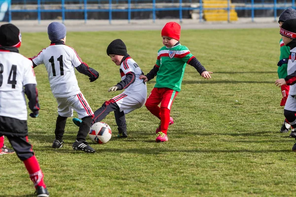 Odessa Ukraina Kwietnia 2018 Szkolenie Sportowe Gry Dla Małych Dzieci — Zdjęcie stockowe