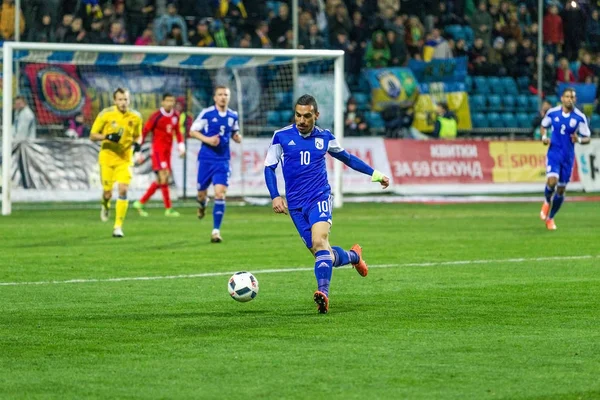 Odessa Ukraine Mars 2016 Match Amical Entre Équipe Nationale Football — Photo