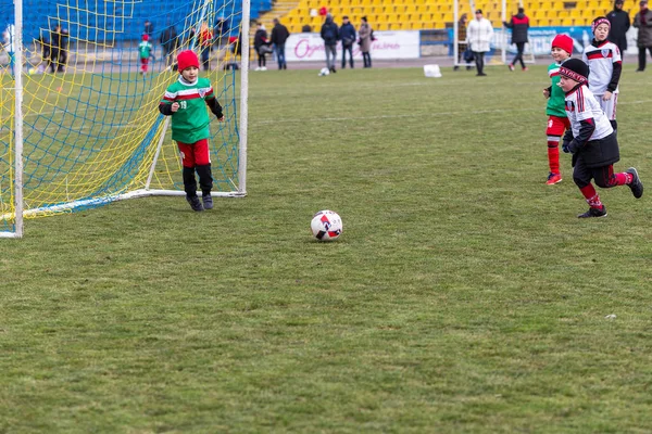 Odessa Ucraina Aprile 2018 Formazione Gioco Sportivo Bambini Piccoli Gioco — Foto Stock