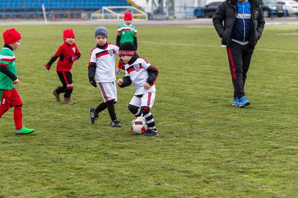 Odessa Ukraine Abril 2018 Treinamento Jogo Esportivo Para Crianças Pequenas — Fotografia de Stock