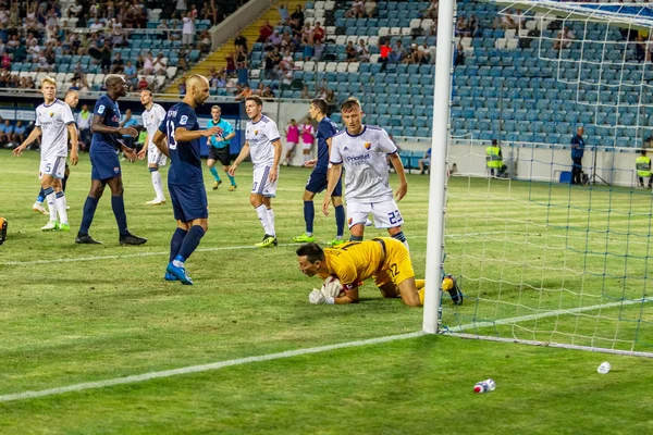 Odessa Ucrania Agosto 2018 Los Aficionados Fútbol Emocional Apoyan Equipo — Foto de Stock