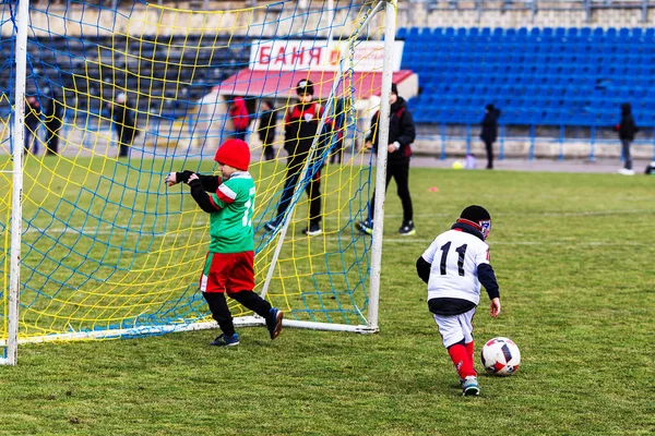 Odessa Ucraina Aprile 2018 Formazione Gioco Sportivo Bambini Piccoli Gioco — Foto Stock