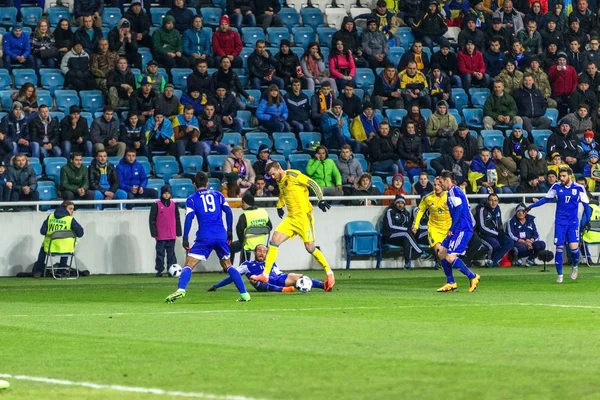 Odessa Ukraine Março 2016 Jogo Amistoso Entre Seleção Nacional Futebol — Fotografia de Stock