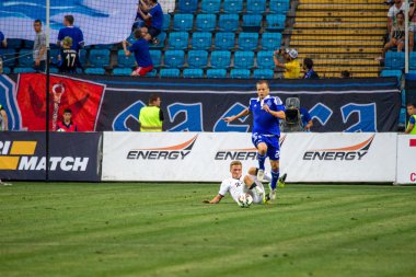 Odessa, Ukrayna - 2 Ağustos 2015: Futbol parçası Major League Ukrayna Fc Chernomorets Odessa - Fc Dinamo Kiev arasında oyun. Odessans 2-0 kazandı.