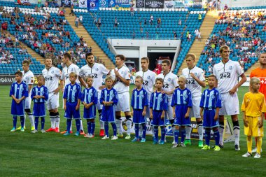 Odessa, Ukrayna - 2 Ağustos 2015: Futbol parçası Major League Ukrayna Fc Chernomorets Odessa - Fc Dinamo Kiev arasında oyun. Odessans 2-0 kazandı.