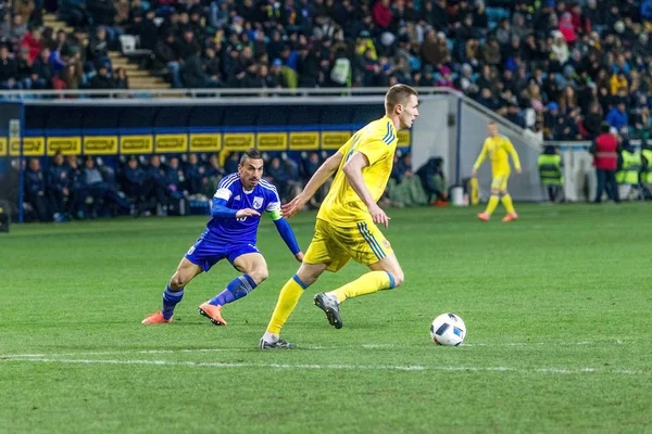 Odessa Ukraine Mars 2016 Match Amical Entre Équipe Nationale Football — Photo