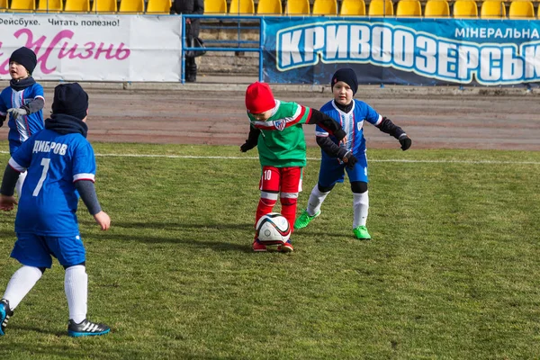 Odessa Ukraine Abril 2018 Treinamento Jogo Esportivo Para Crianças Pequenas — Fotografia de Stock