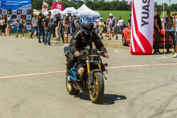 Odessa Ukraine Junho 2018 Motociclismo Motos Corrida Dinâmicos Realistas Pista — Fotografia de Stock