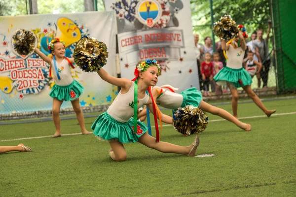 Odessa Ukraina Maja 2015 Cheerleading Championship Ukrainy Wśród Dzieci Dzieci — Zdjęcie stockowe