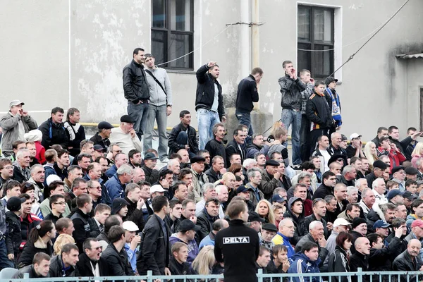 Odessa Ukrajna 2010 November Ultras Érzelmi Futballszurkolók Játék Során Club — Stock Fotó