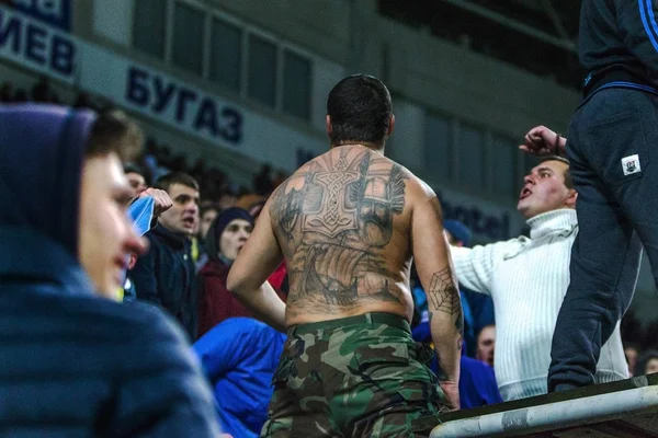 Odessa Ukraine Mars 2016 Les Fans Football Les Spectateurs Dans — Photo