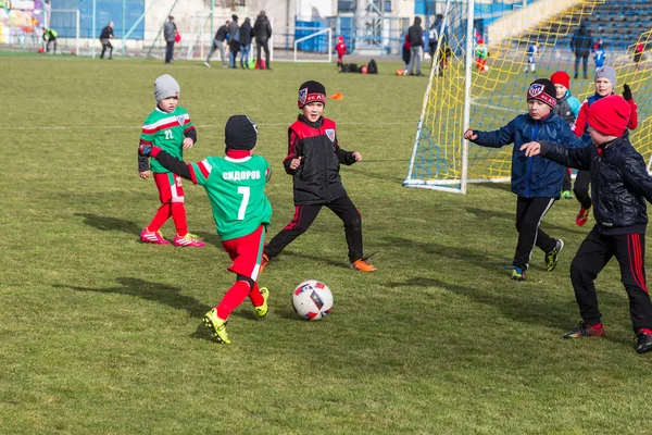 Odessa Ukraina Kwietnia 2018 Szkolenie Sportowe Gry Dla Małych Dzieci — Zdjęcie stockowe