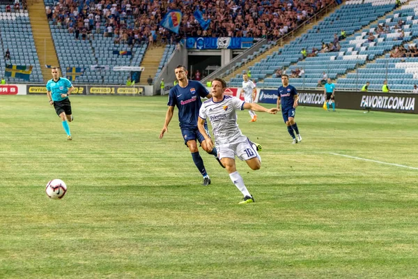 Odessa Ucrania Agosto 2018 Los Aficionados Fútbol Emocional Apoyan Equipo — Foto de Stock