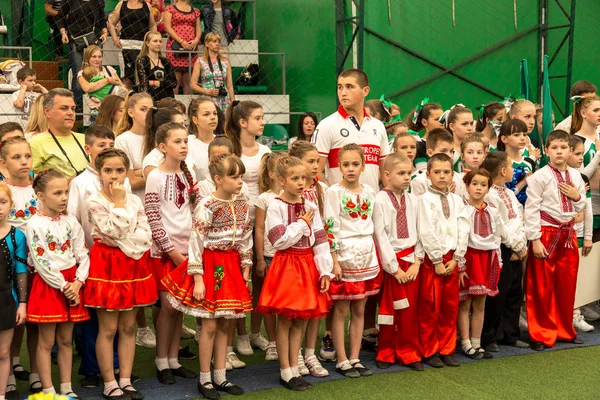 Odessa Ucrânia Maio 2015 Cheerleading Championship Ukraine Children Crianças Com — Fotografia de Stock