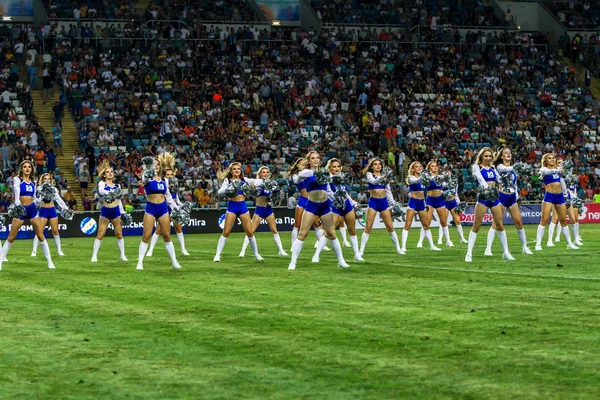 Odessa Ucraina Luglio 2018 Performance Belle Ragazze Cheerleader Durante Apertura — Foto Stock