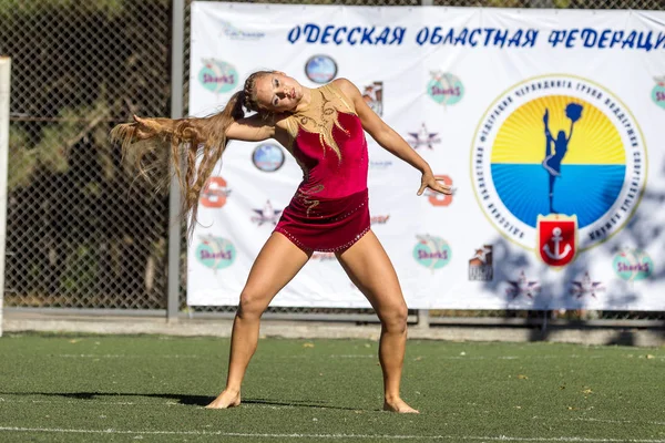 Odessa Ukraine September 2015 Bright Dynamic Characteristics Support Group Women — Stock Photo, Image